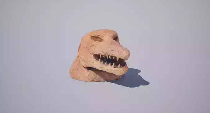 God Statue Sobek Head