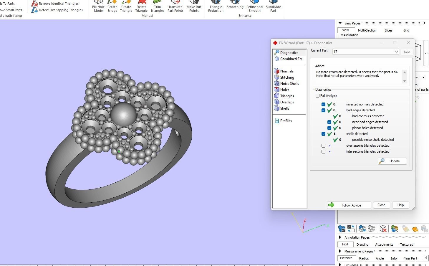 Rings Collection All Sizes Perlee Alhambra 01 3D print model_11