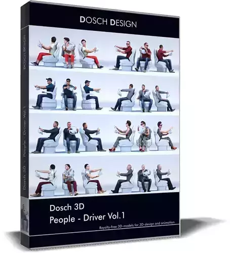 Dosch 3D - People - Driver Vol 1 3D model
