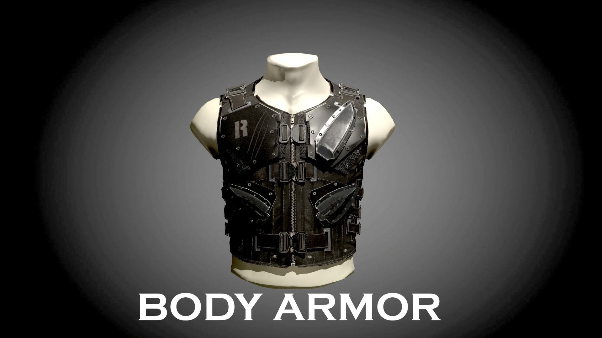BODY ARMOR LOW POLY Low-poly 3D model_13