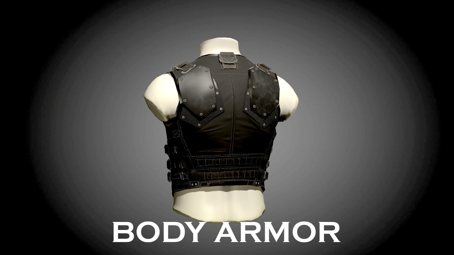 BODY ARMOR LOW POLY Low-poly 3D model_6