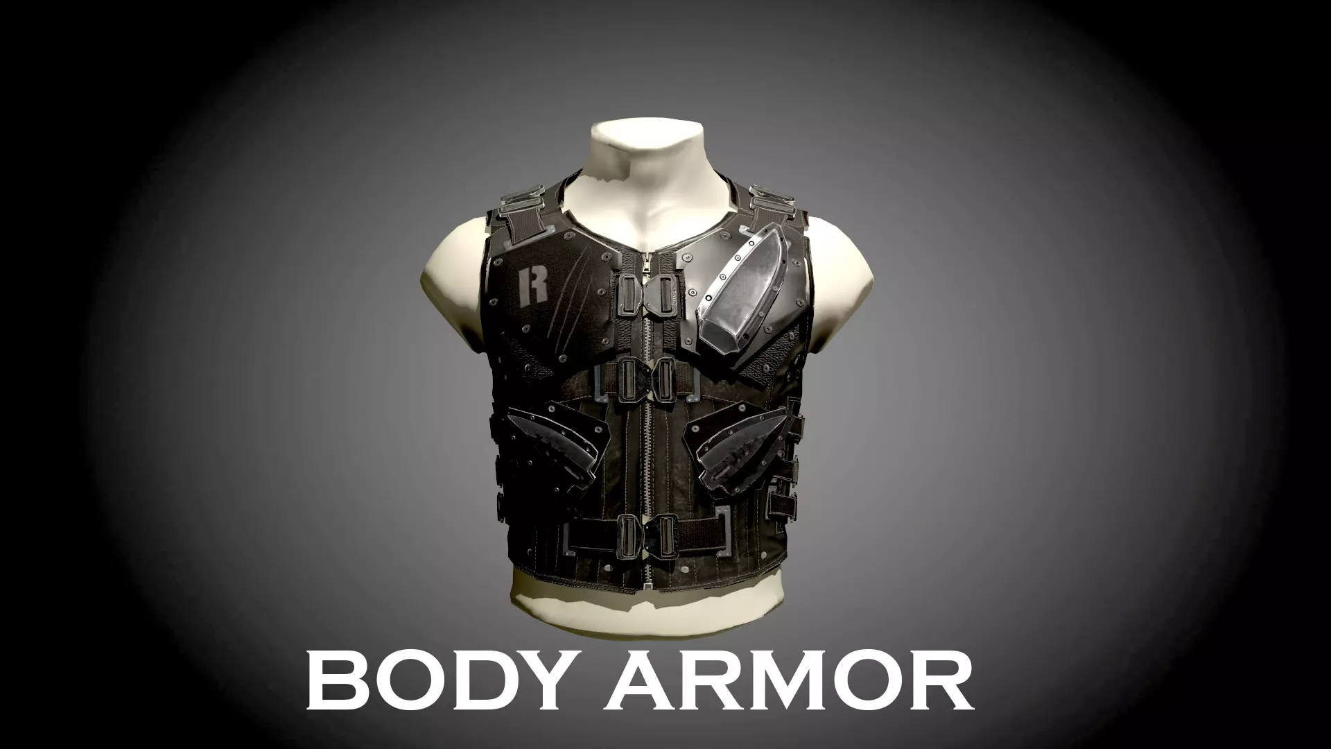 BODY ARMOR LOW POLY Low-poly 3D model_0