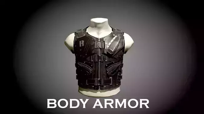 BODY ARMOR LOW POLY Low-poly 3D model BODY ARMOR LOW POLY Low-poly 3D model