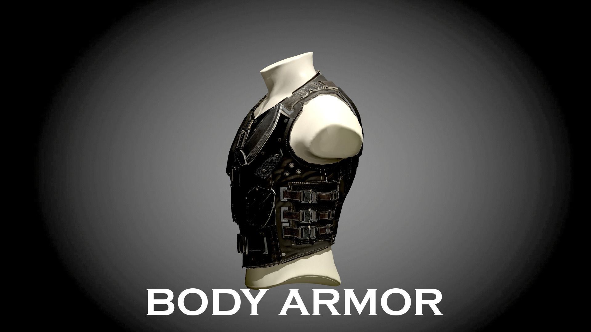 BODY ARMOR LOW POLY Low-poly 3D model_5