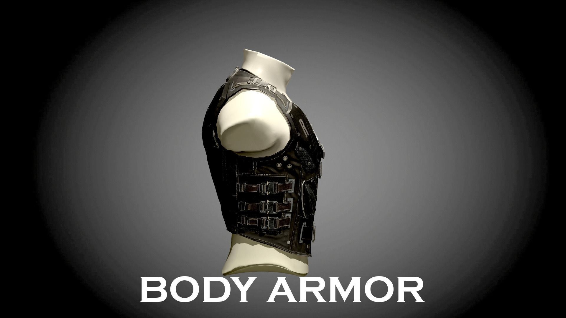 BODY ARMOR LOW POLY Low-poly 3D model_7