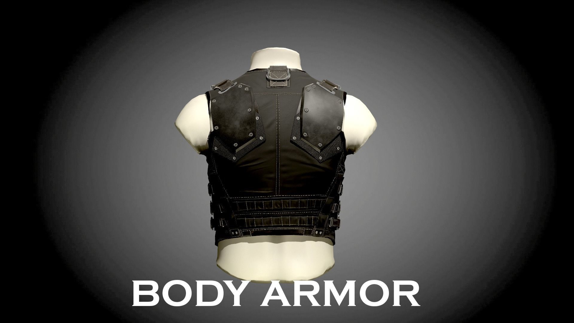 BODY ARMOR LOW POLY Low-poly 3D model_9