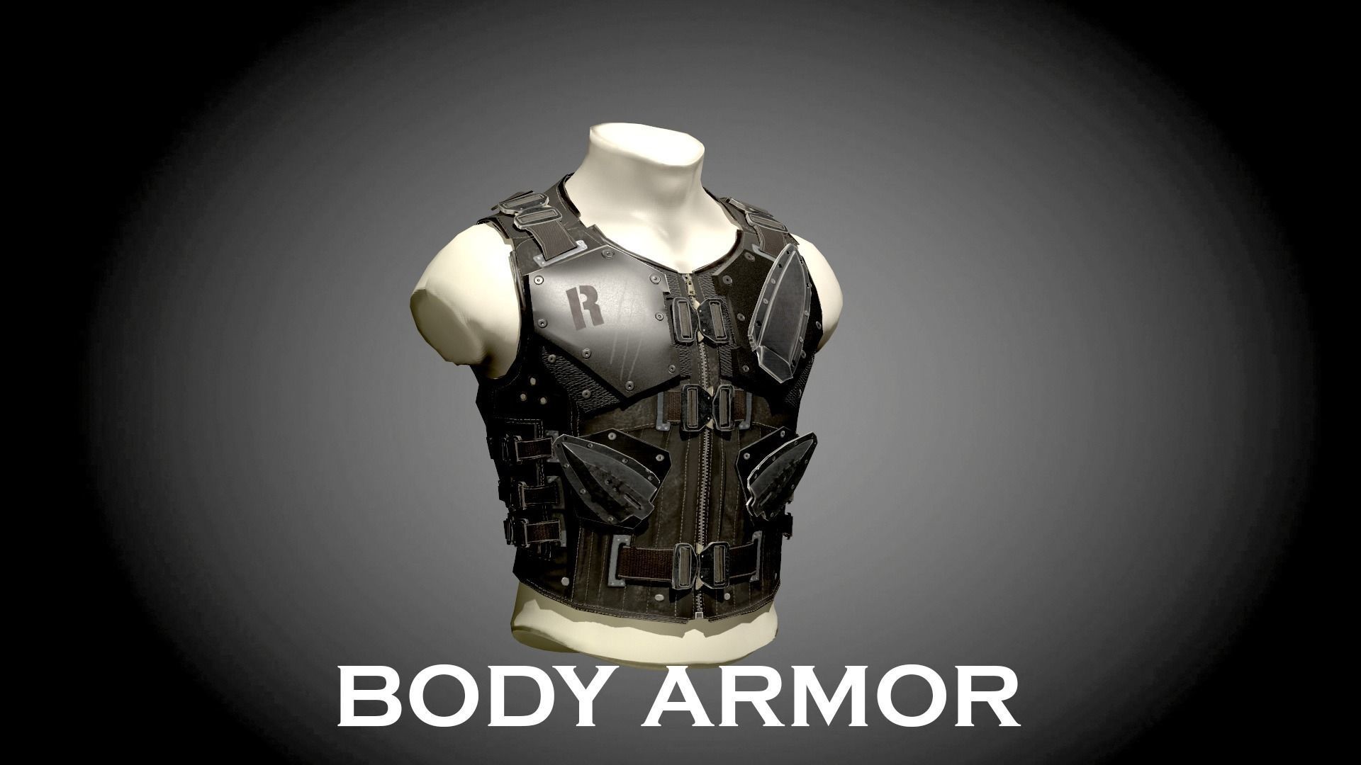 BODY ARMOR LOW POLY Low-poly 3D model_12