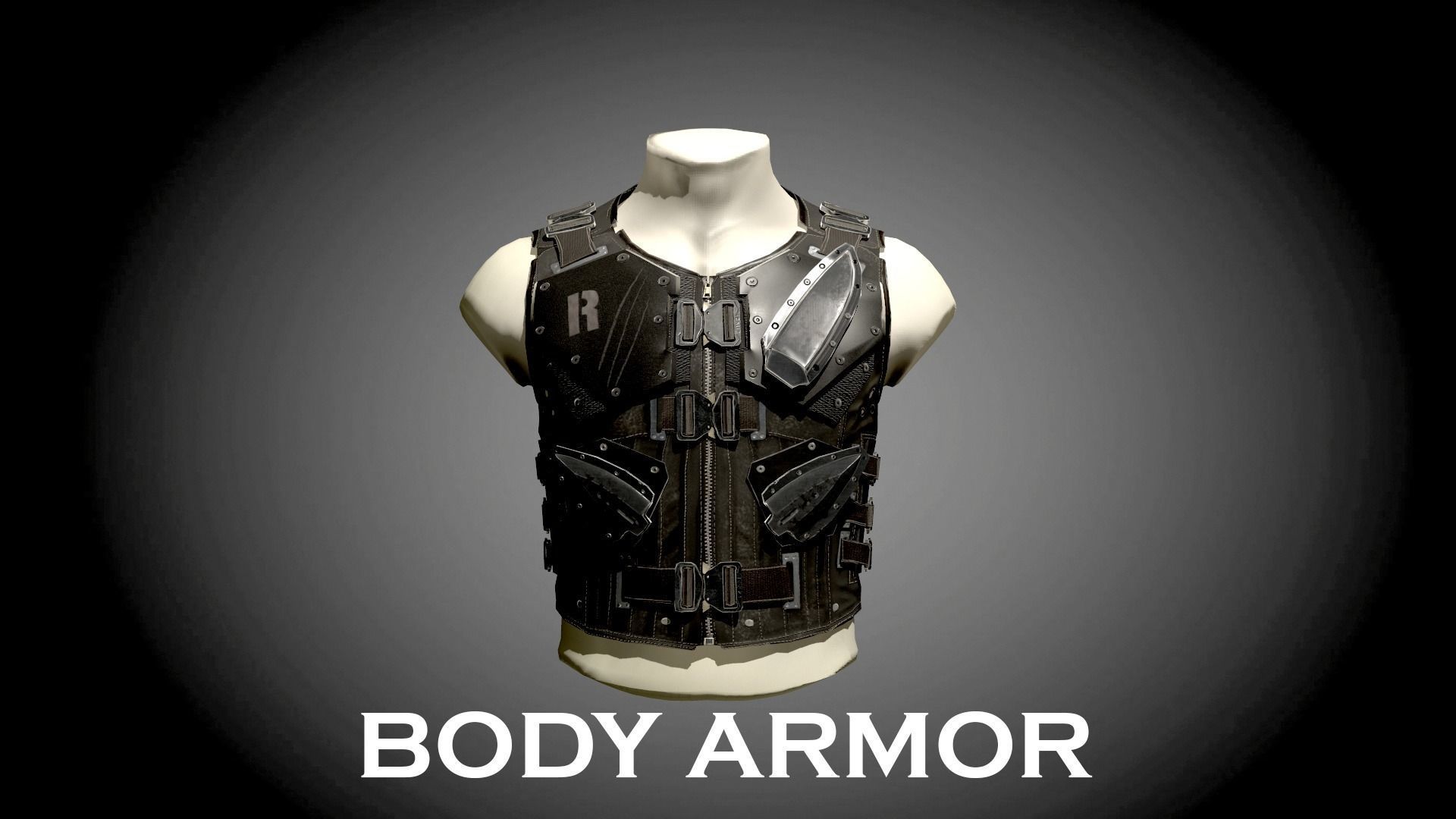 BODY ARMOR LOW POLY Low-poly 3D model_8