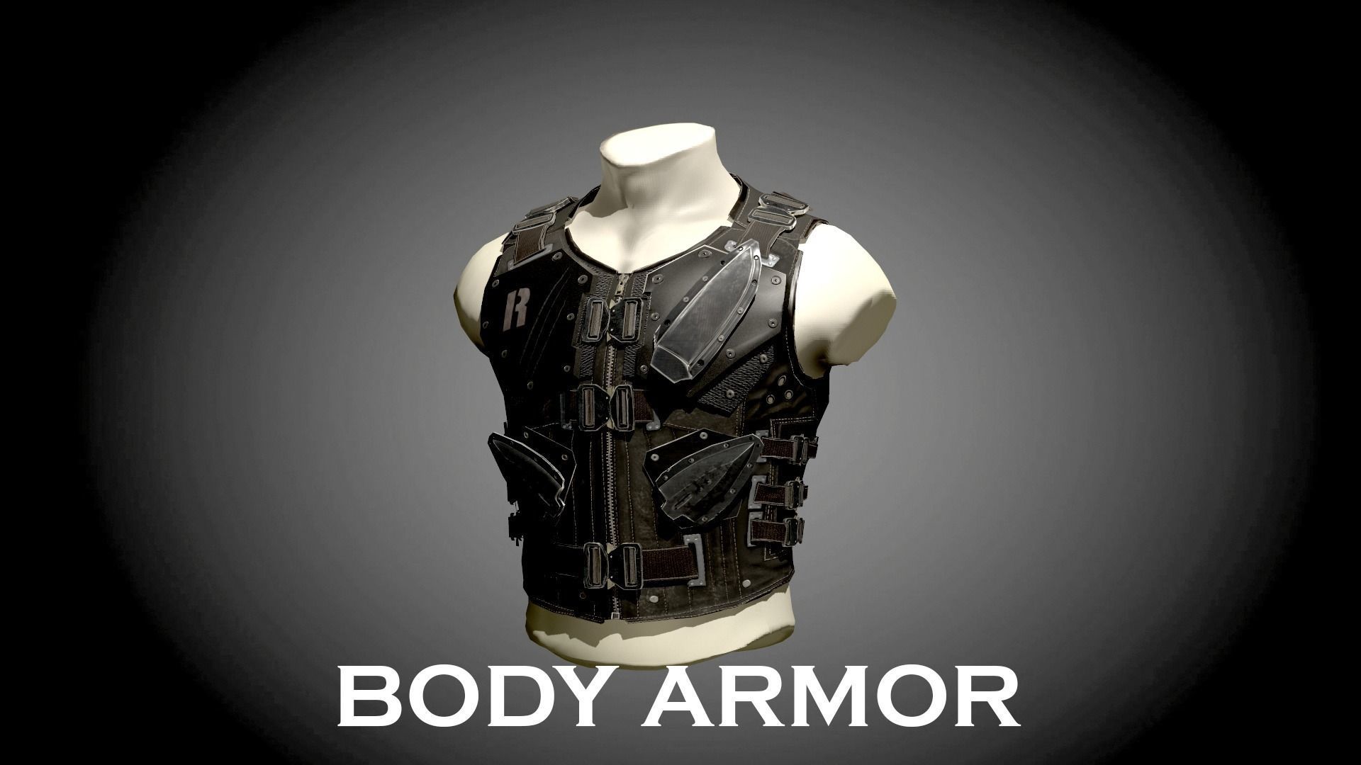 BODY ARMOR LOW POLY Low-poly 3D model_10