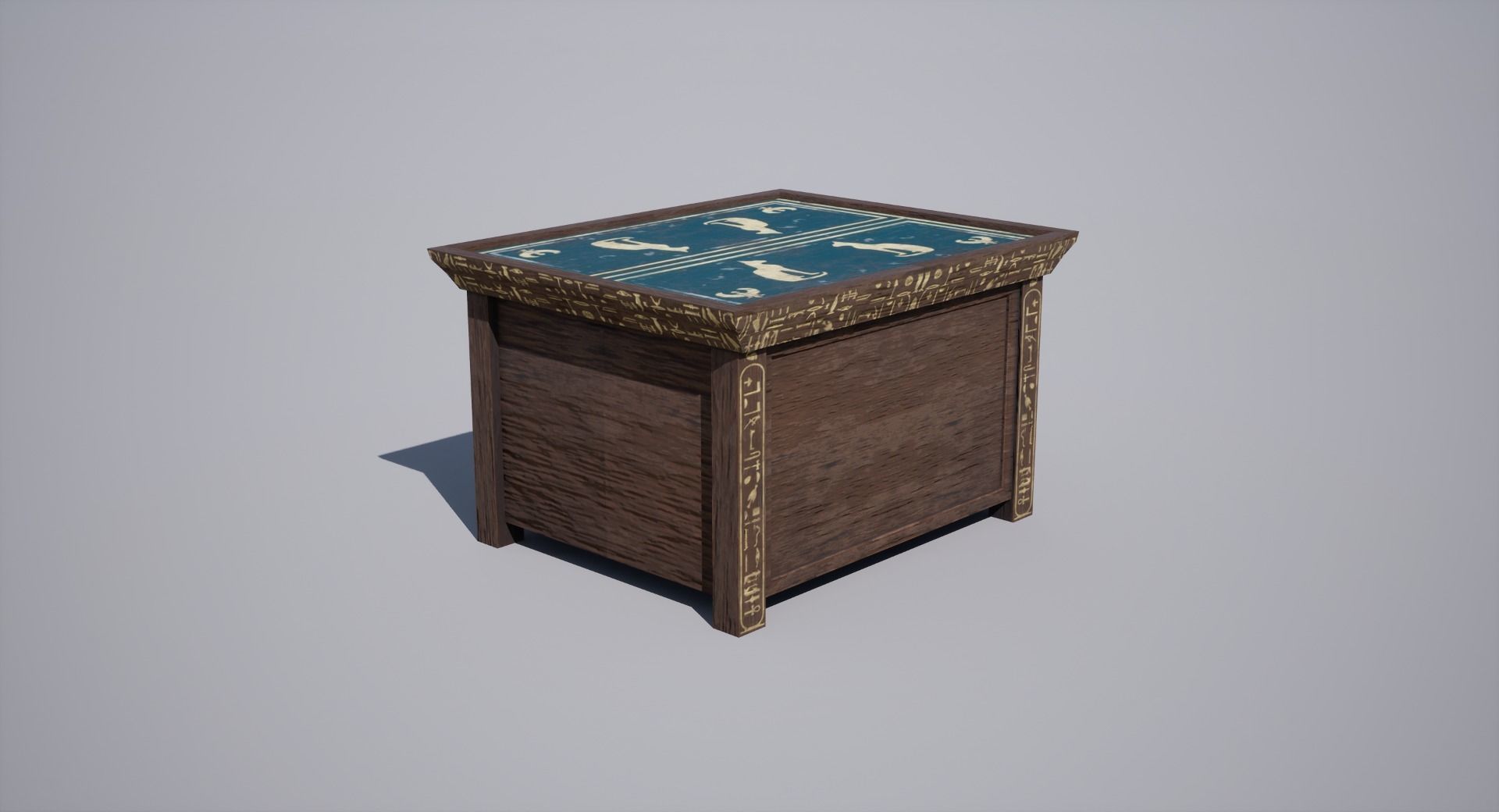 Egyptian table Low-poly 3D model_6