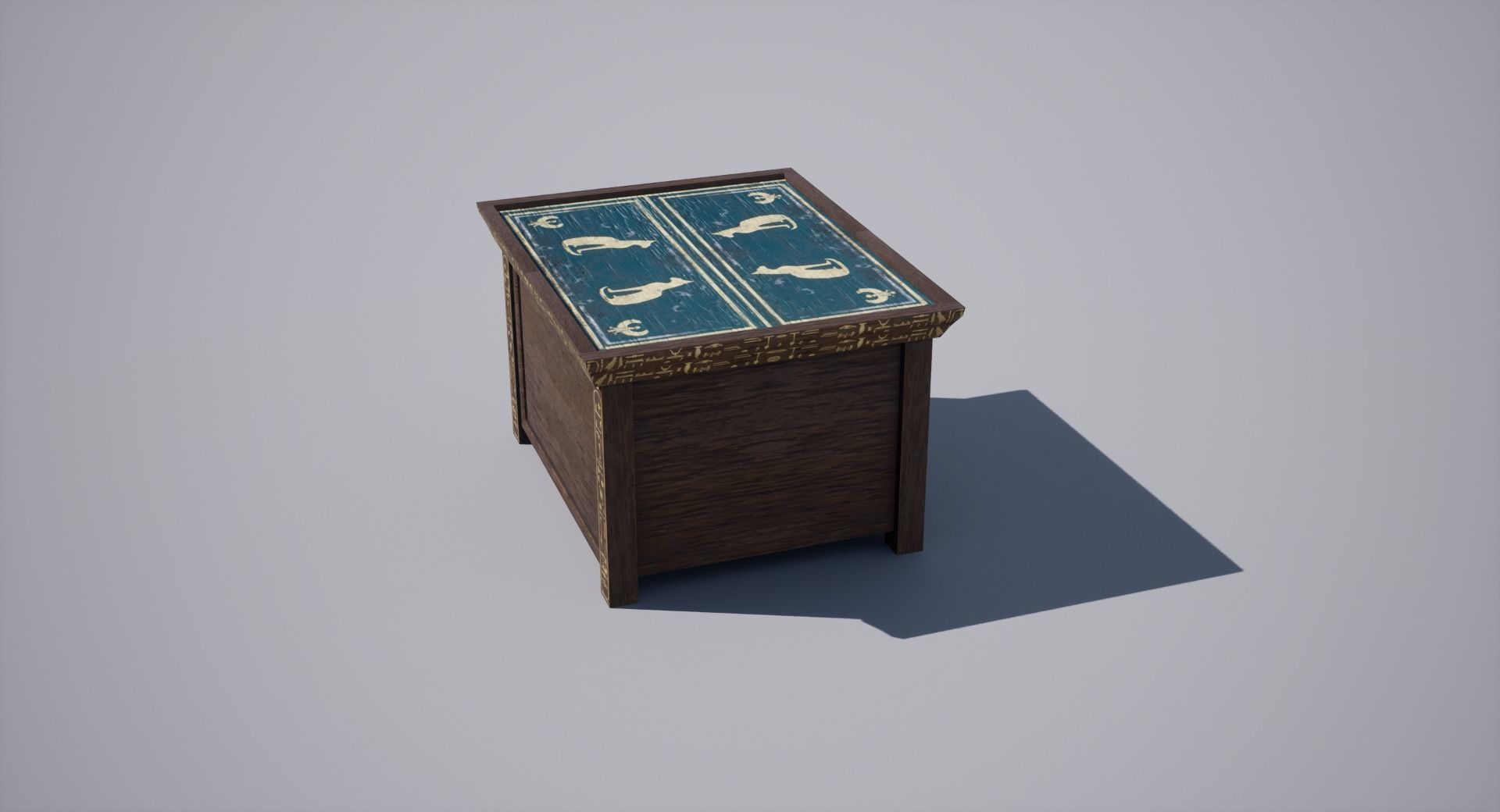 Egyptian table Low-poly 3D model_4
