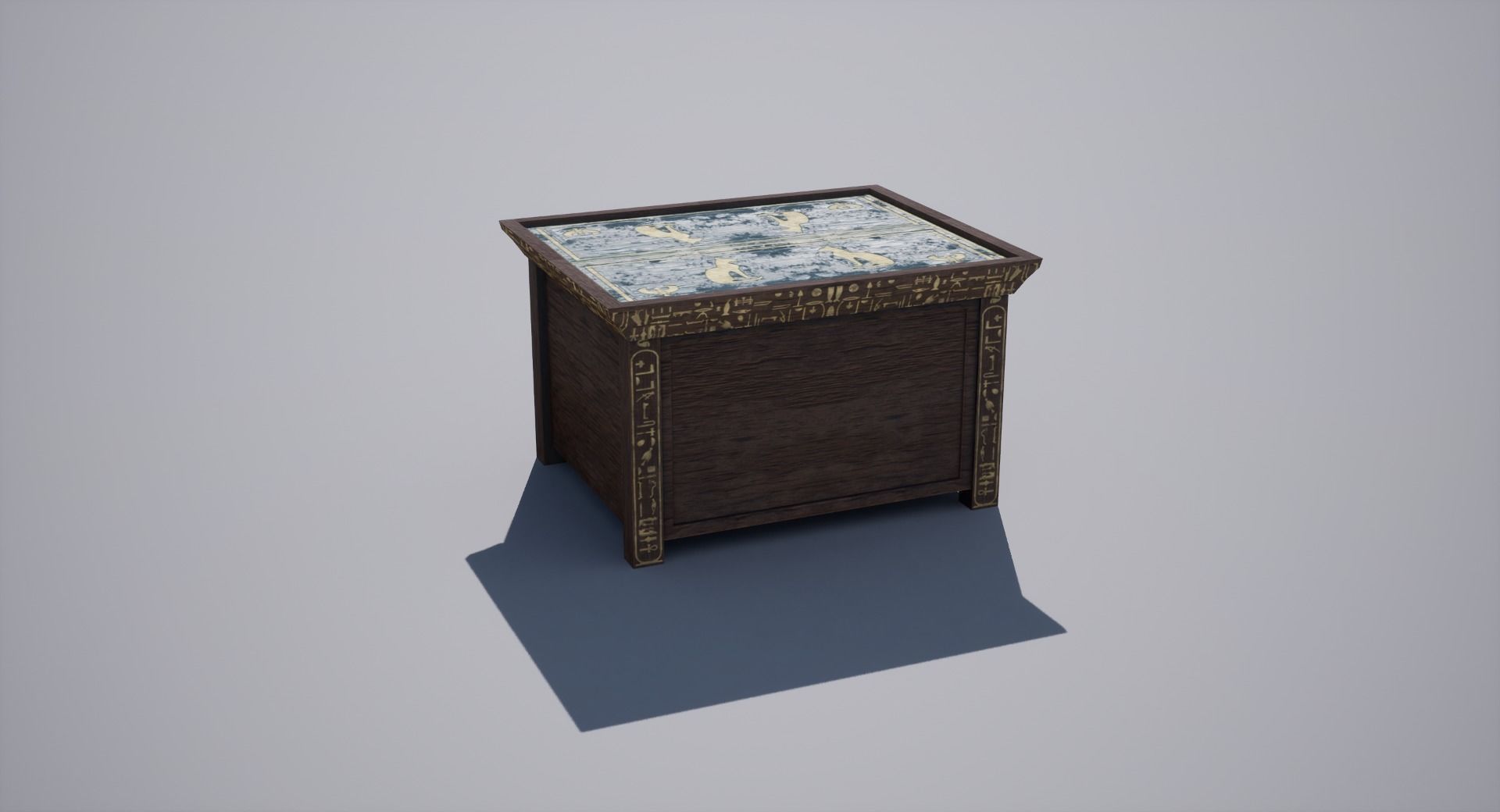 Egyptian table Low-poly 3D model_7