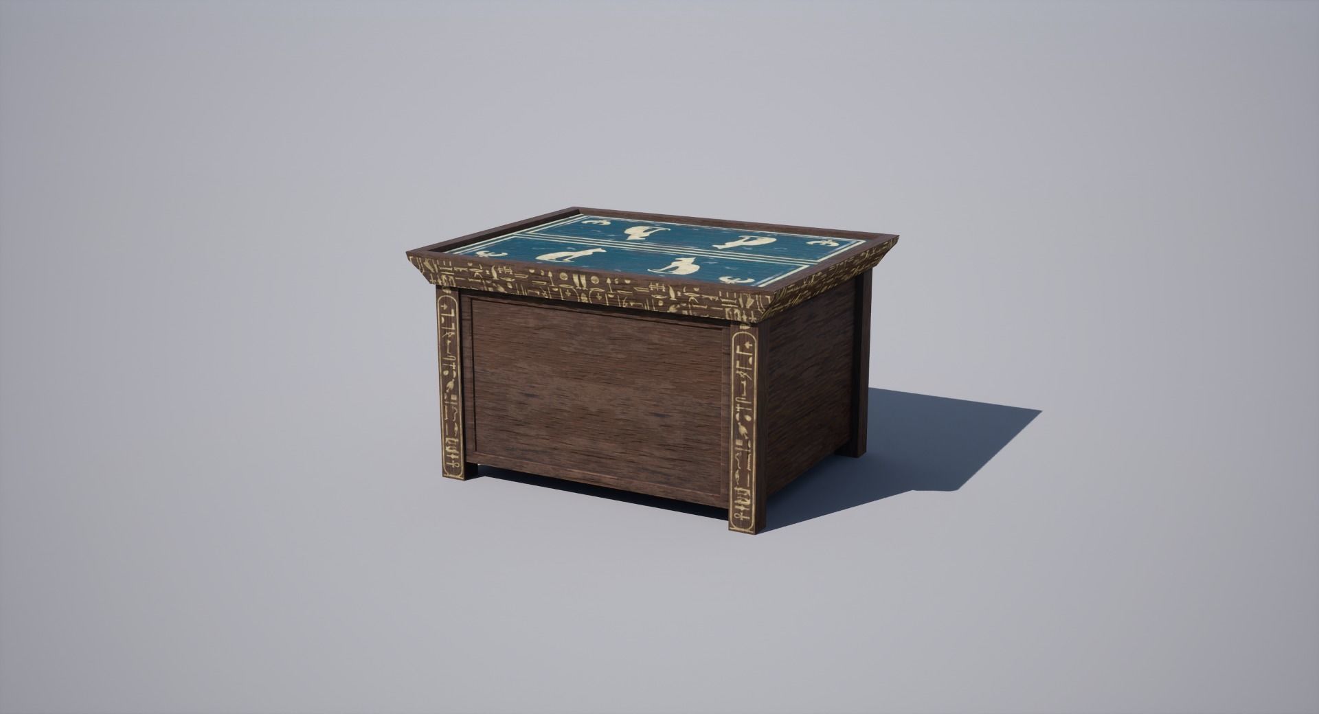 Egyptian table Low-poly 3D model_3