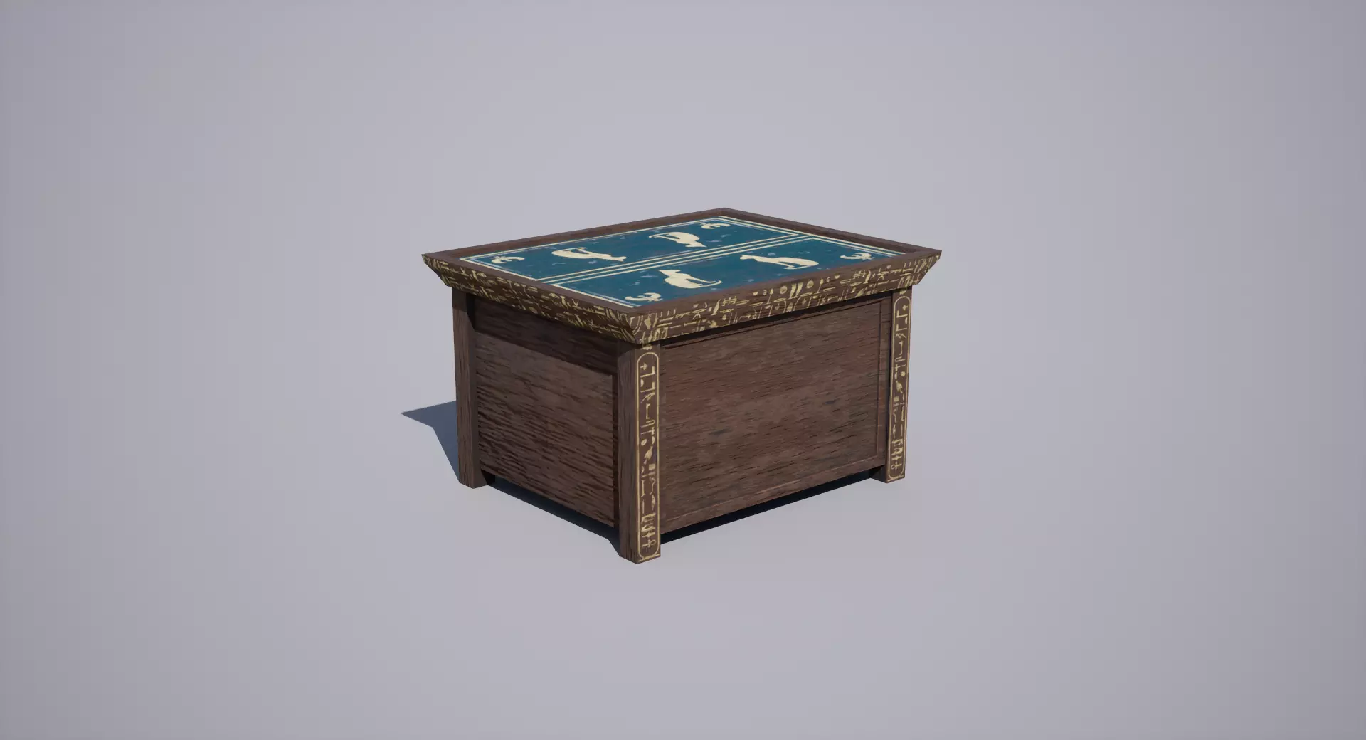 Egyptian table Low-poly 3D model_0