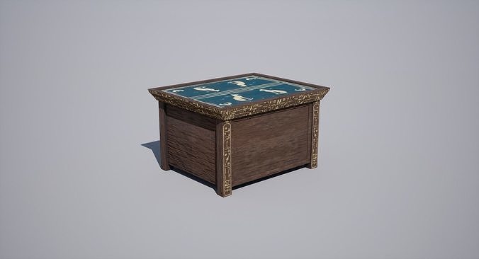 Egyptian table Low-poly 3D model