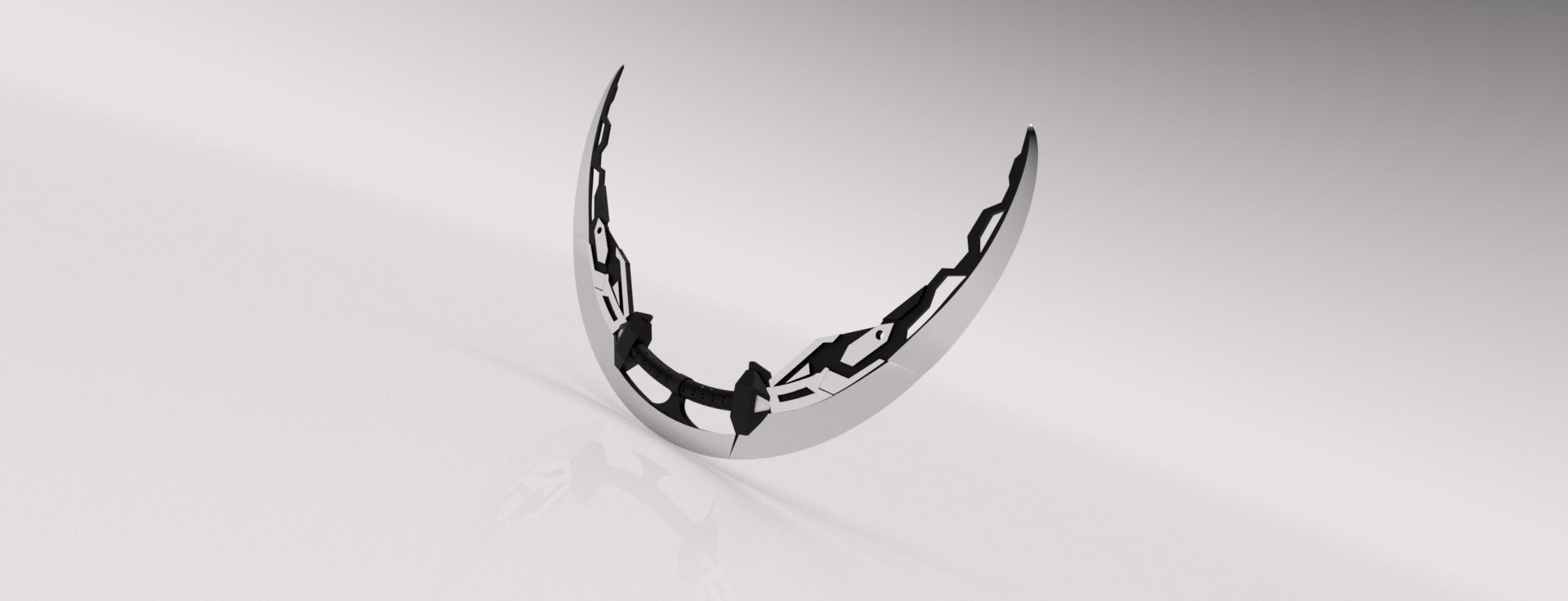 Morphing Moon Sword - Crescent Moon Shapeshifts 3D print model_2