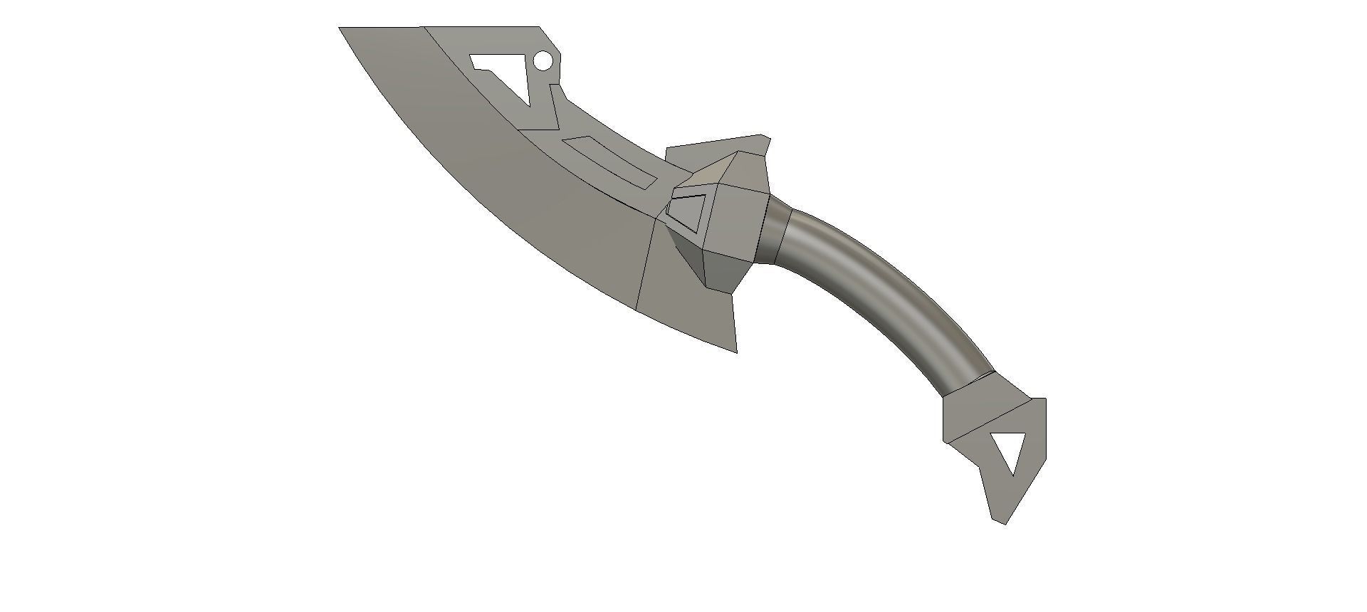 Morphing Moon Sword - Crescent Moon Shapeshifts 3D print model_1