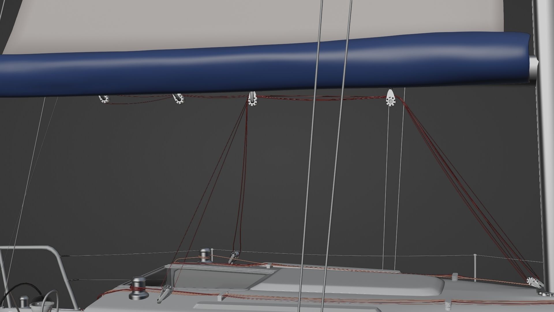 Boat and Boat-Jeanneau collection 2008 Low-poly 3D model_2