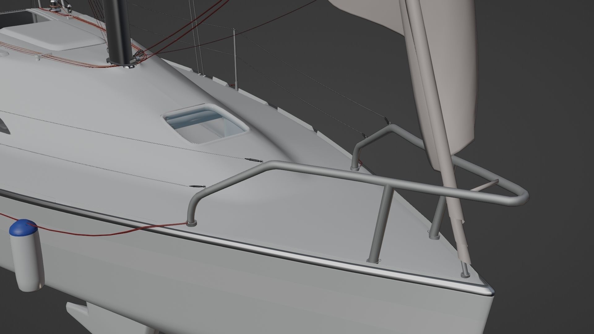 Boat and Boat-Jeanneau collection 2008 Low-poly 3D model_7