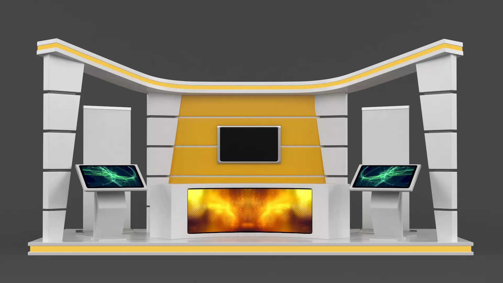 Exhibition Stand Design 3D model_0