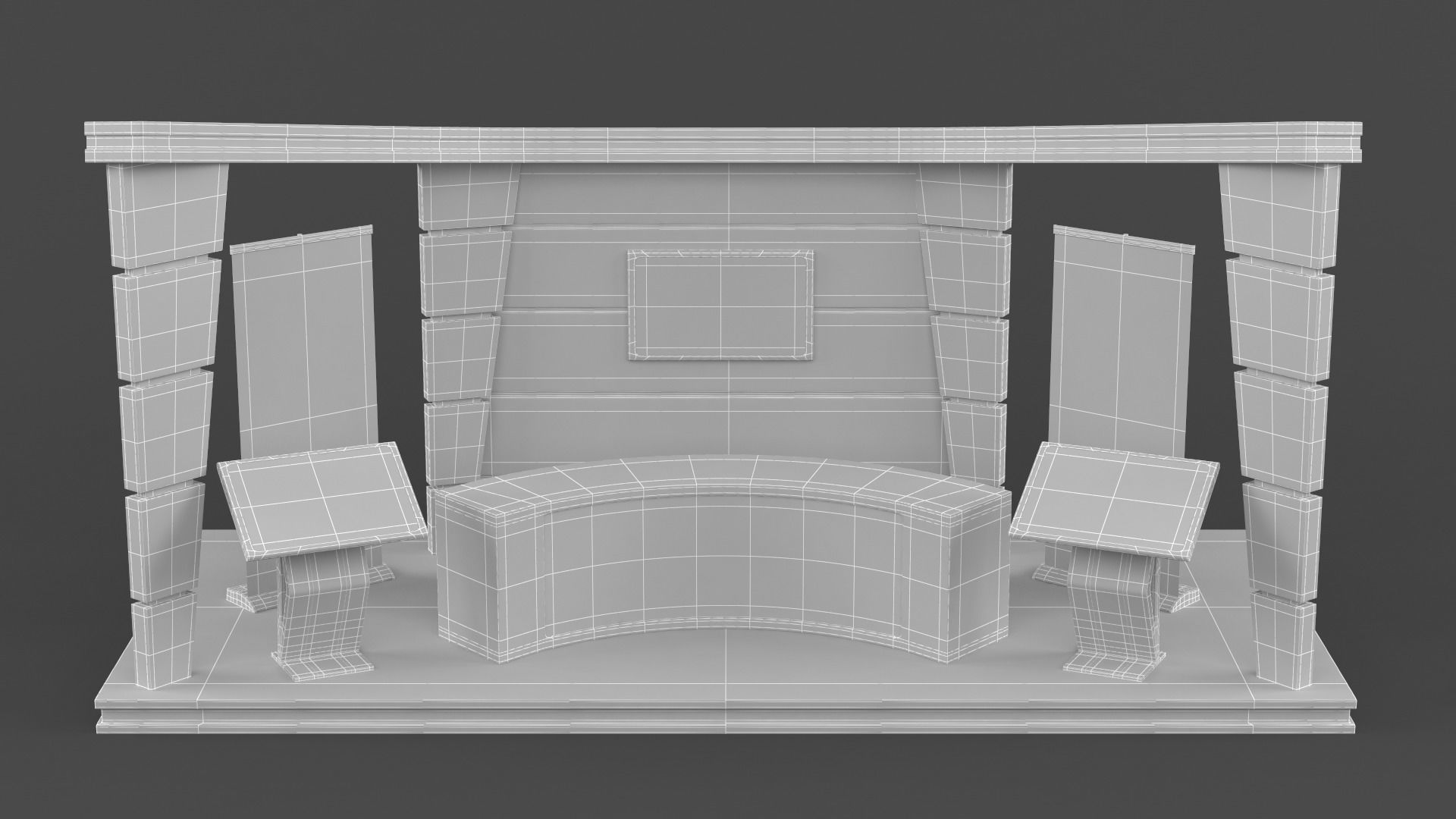 Exhibition Stand Design 3D model_10