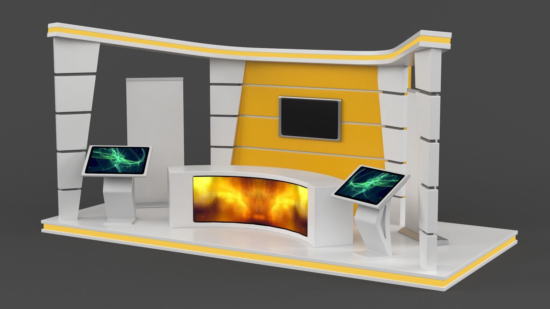 Exhibition Stand Design 3D model_1