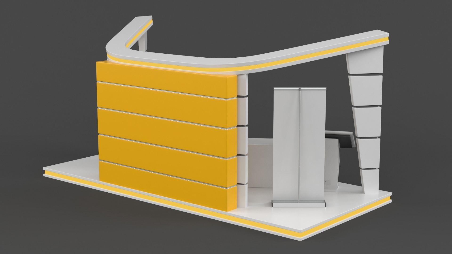 Exhibition Stand Design 3D model_5