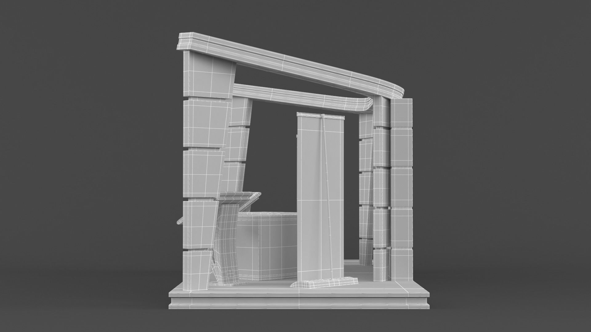 Exhibition Stand Design 3D model_13