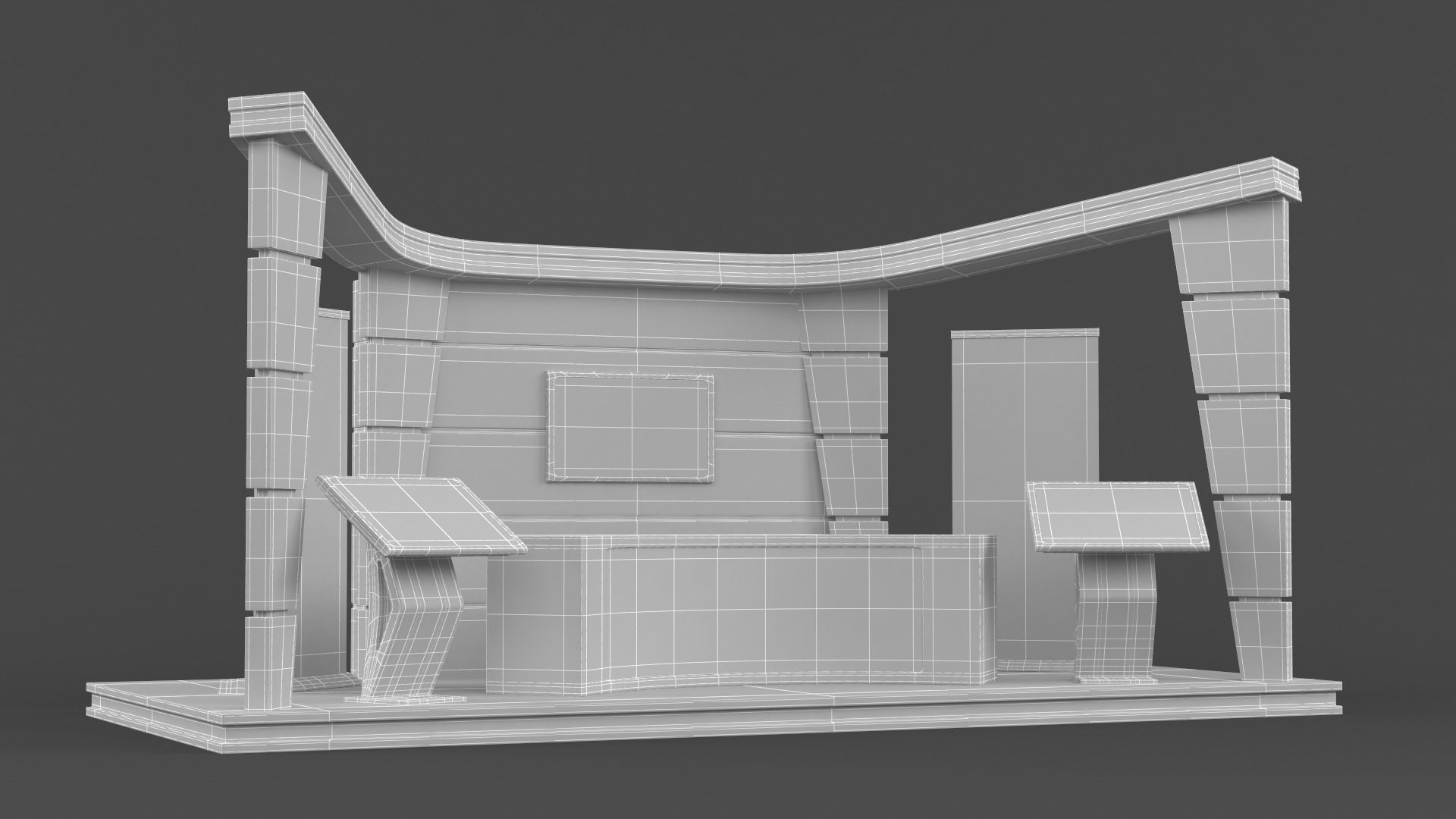 Exhibition Stand Design 3D model_9