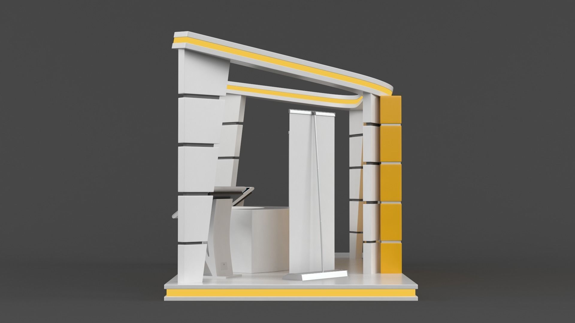 Exhibition Stand Design 3D model_6