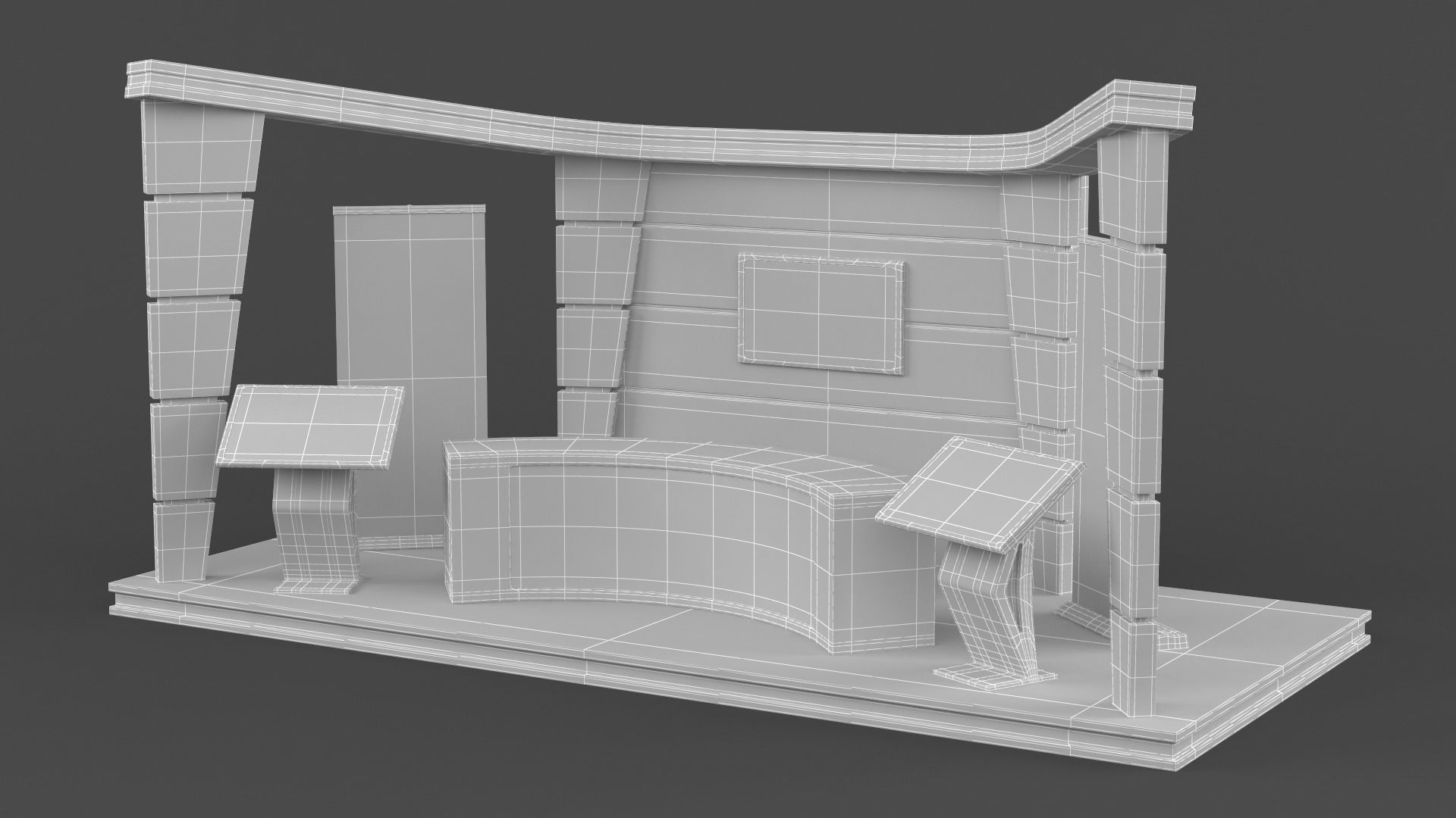 Exhibition Stand Design 3D model_8