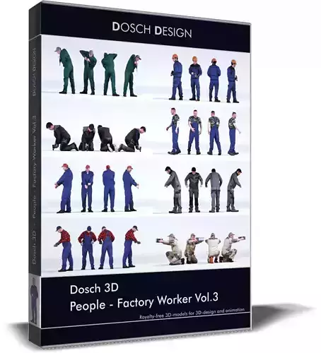 Dosch 3D - People - Factory Worker Vol 3