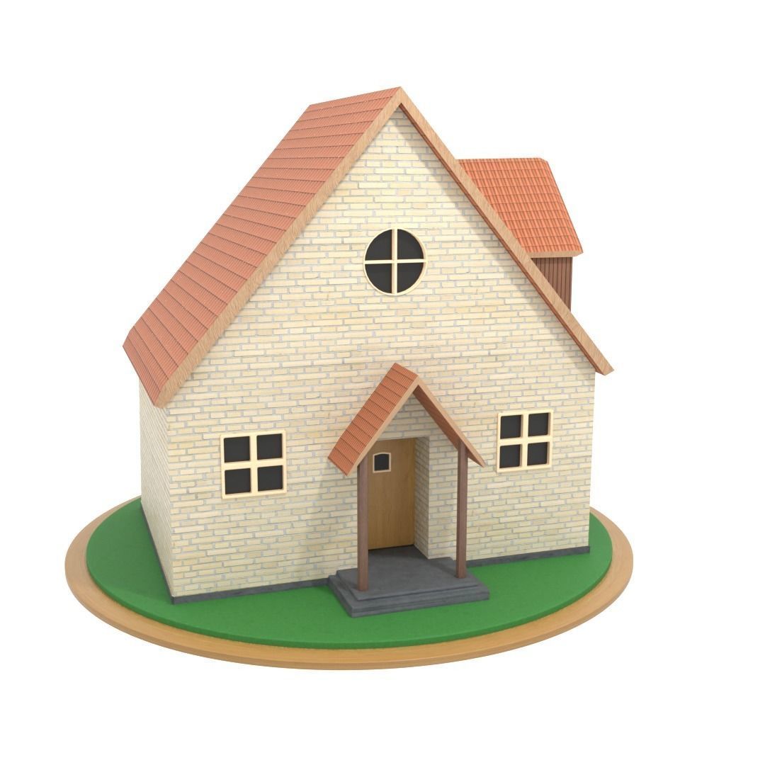 Single Family House Model 3D model_2