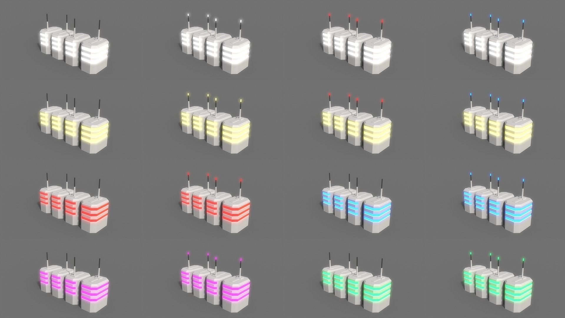 PBR Sci-Fi Building A 11-20 3D Model Collection_28