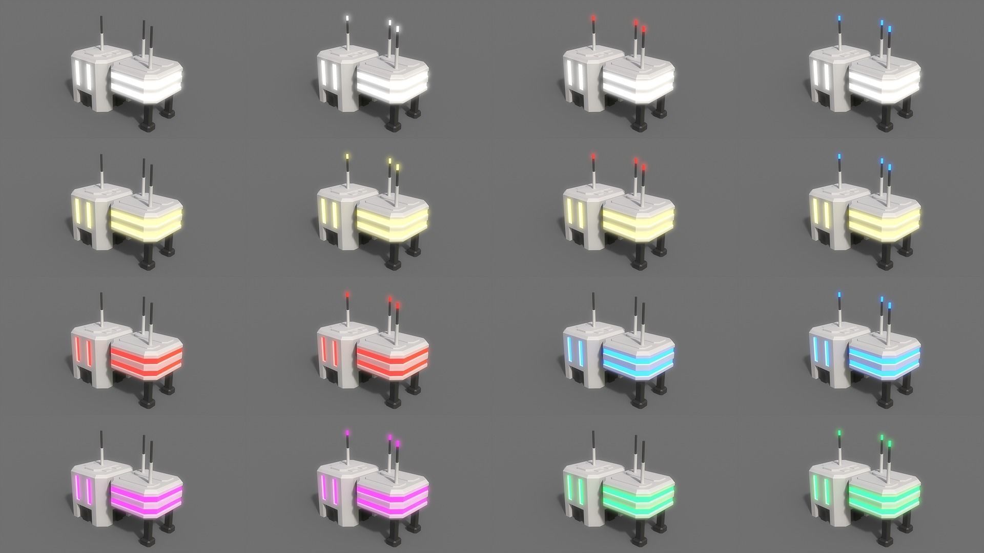 PBR Sci-Fi Building A 11-20 3D Model Collection_27