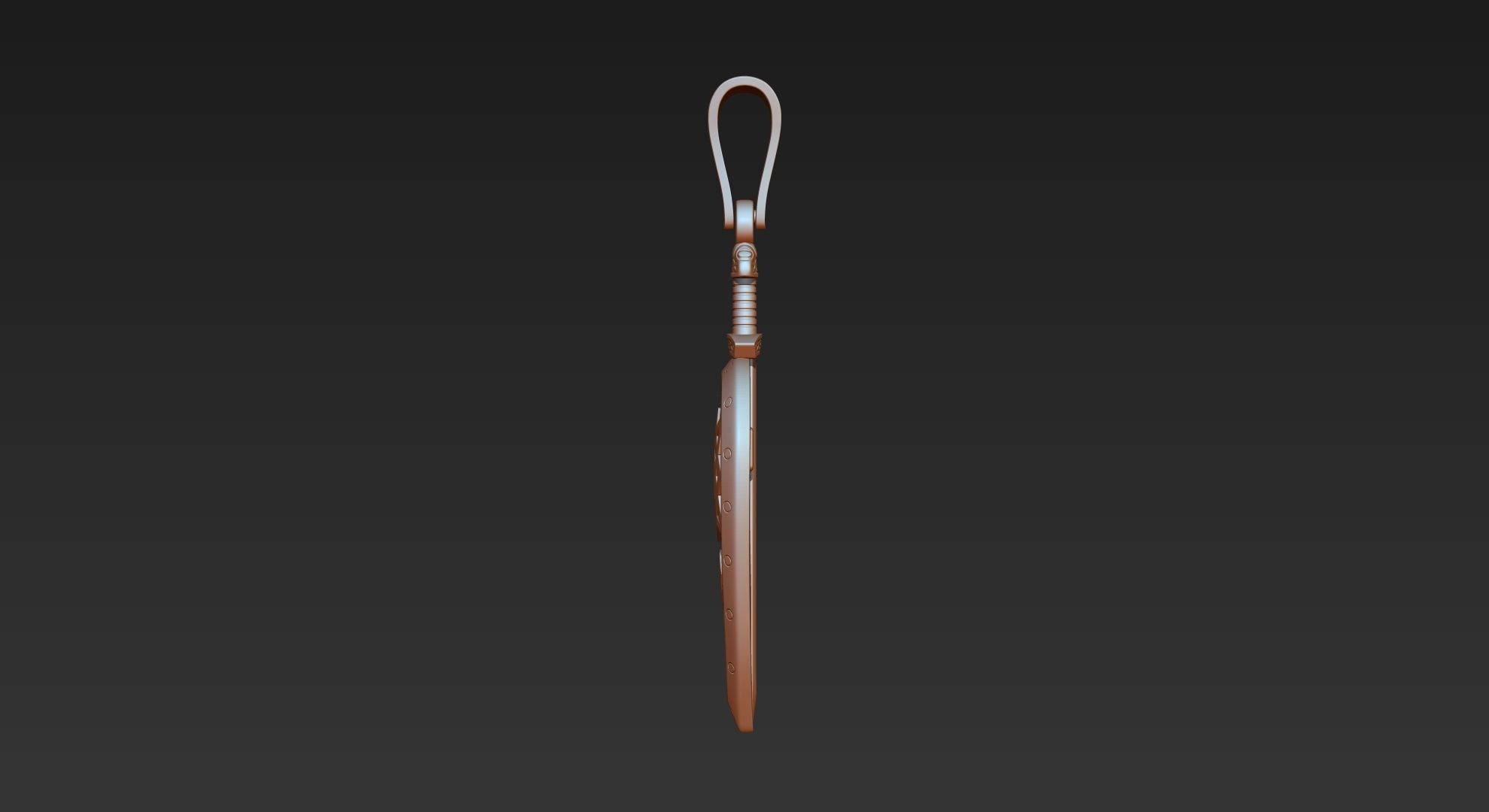Shield pendant 3D print model_20