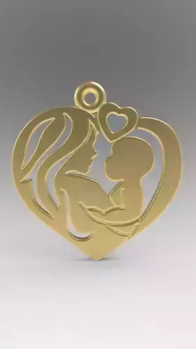 Mother and child pendant