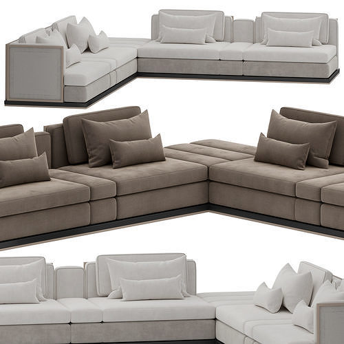 Milan sofa by frato 3D model