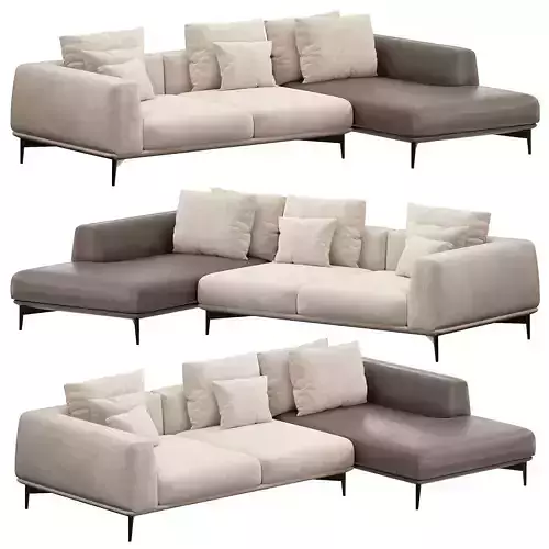 Noelle Sectional Curved Sofa
