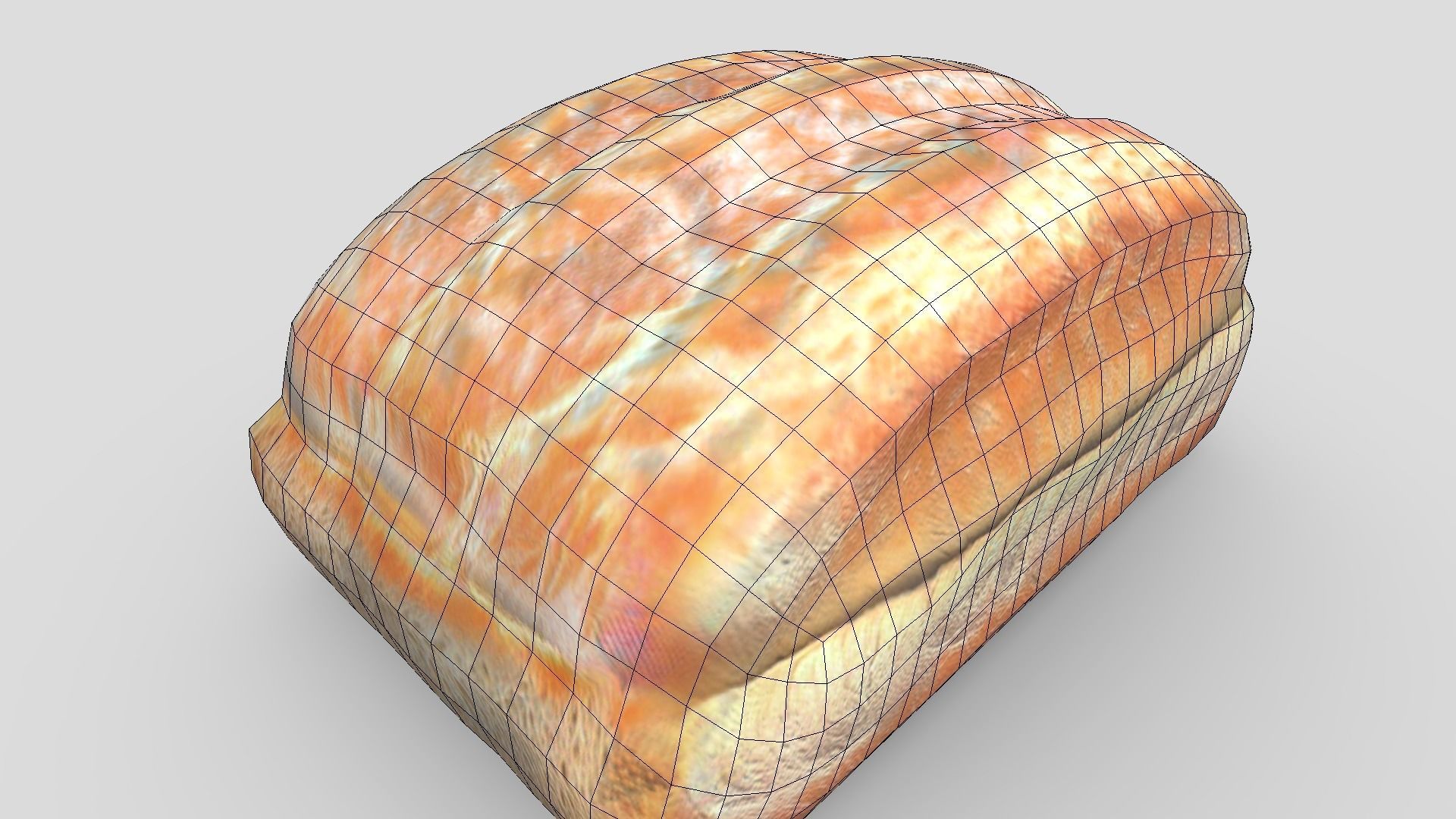 White Bread 2 Low-poly 3D model_10