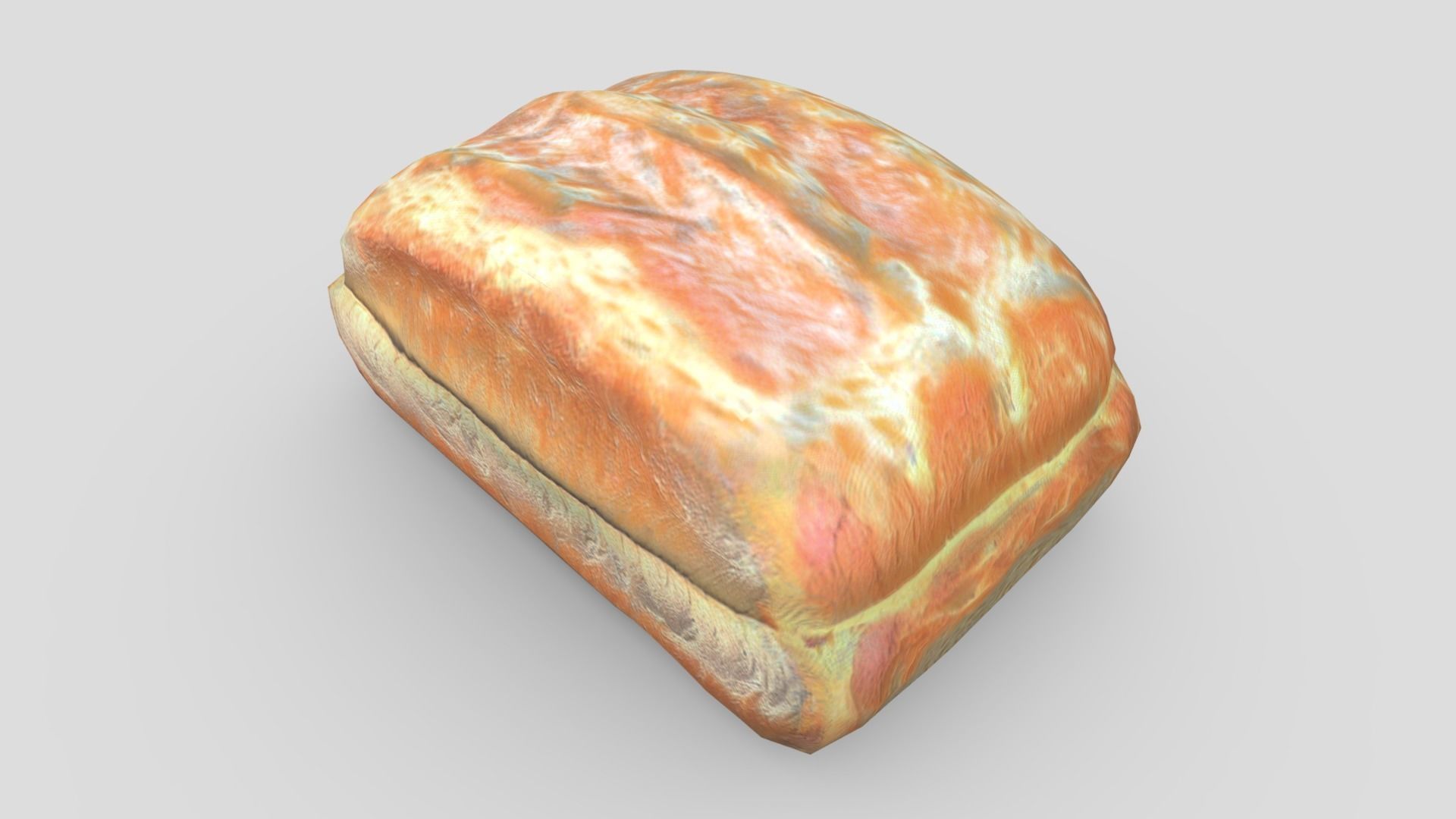 White Bread 2 Low-poly 3D model_3