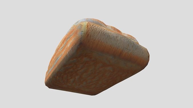 White Bread 2 Low-poly 3D model 7
