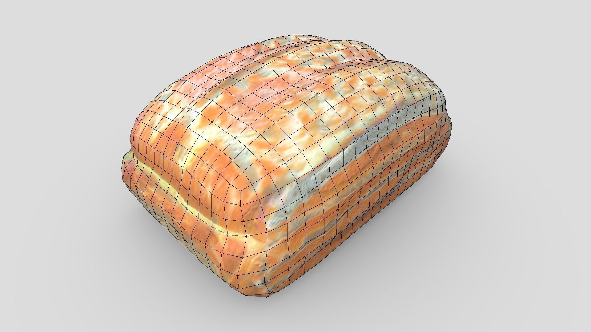 White Bread 2 Low-poly 3D model_6
