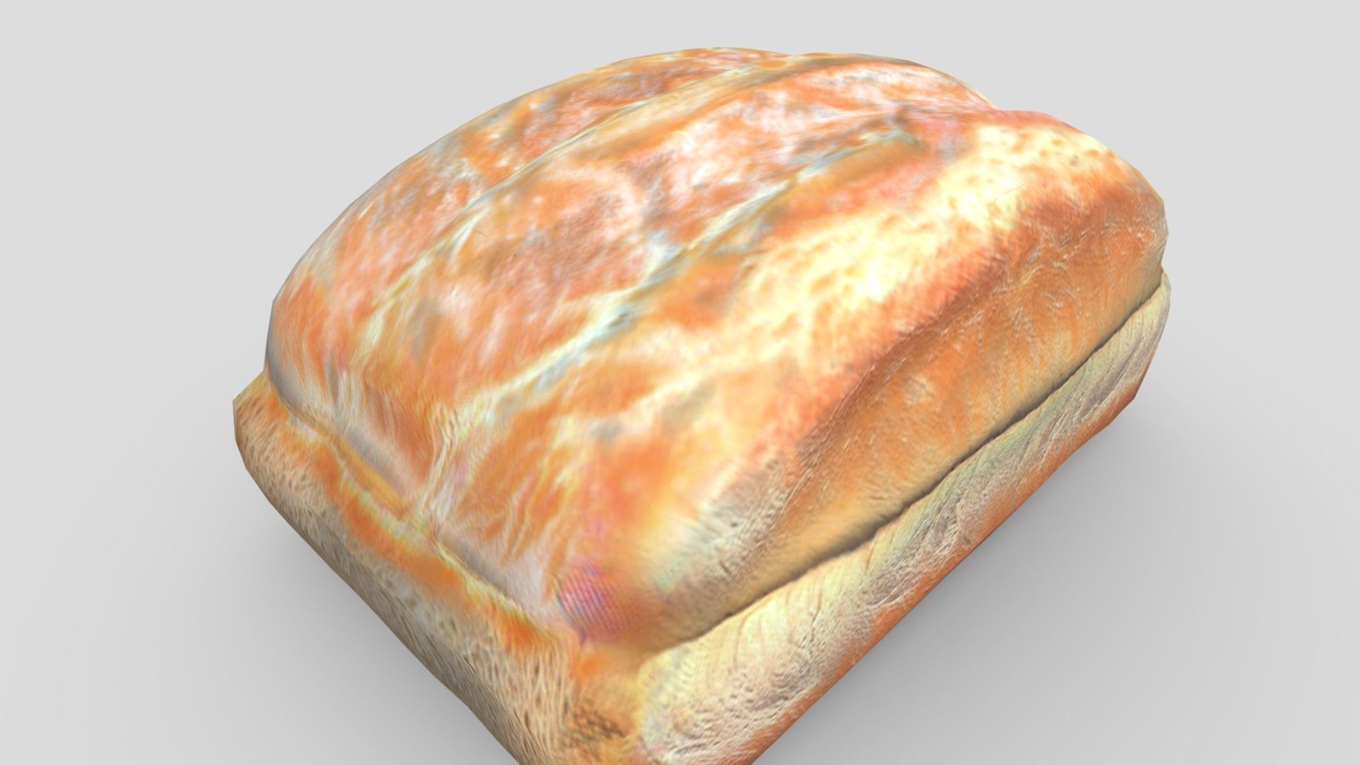 White Bread 2 Low-poly 3D model_9