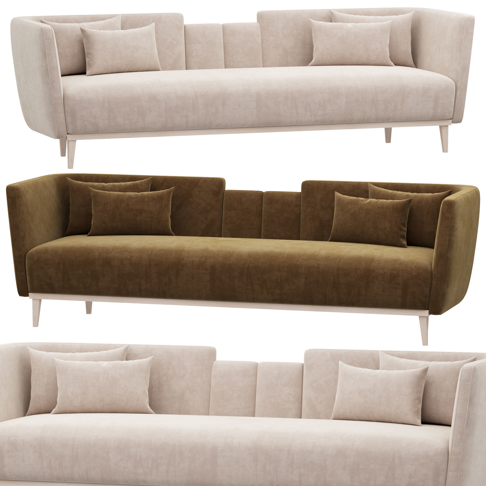 GSTAAD sofa by frato 3D model_1
