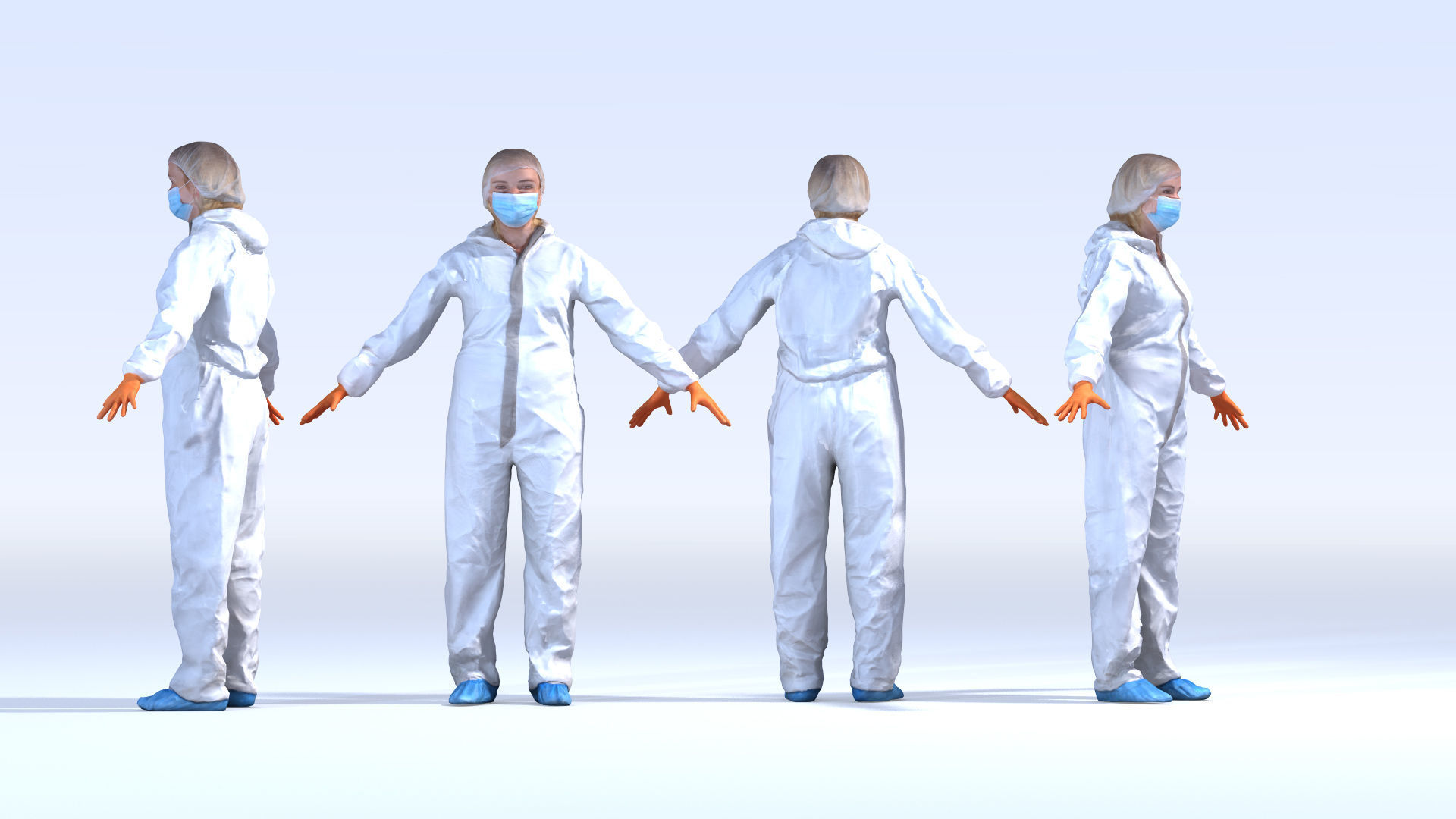 Dosch 3D - People - Rigged Clean Room 3D model_1