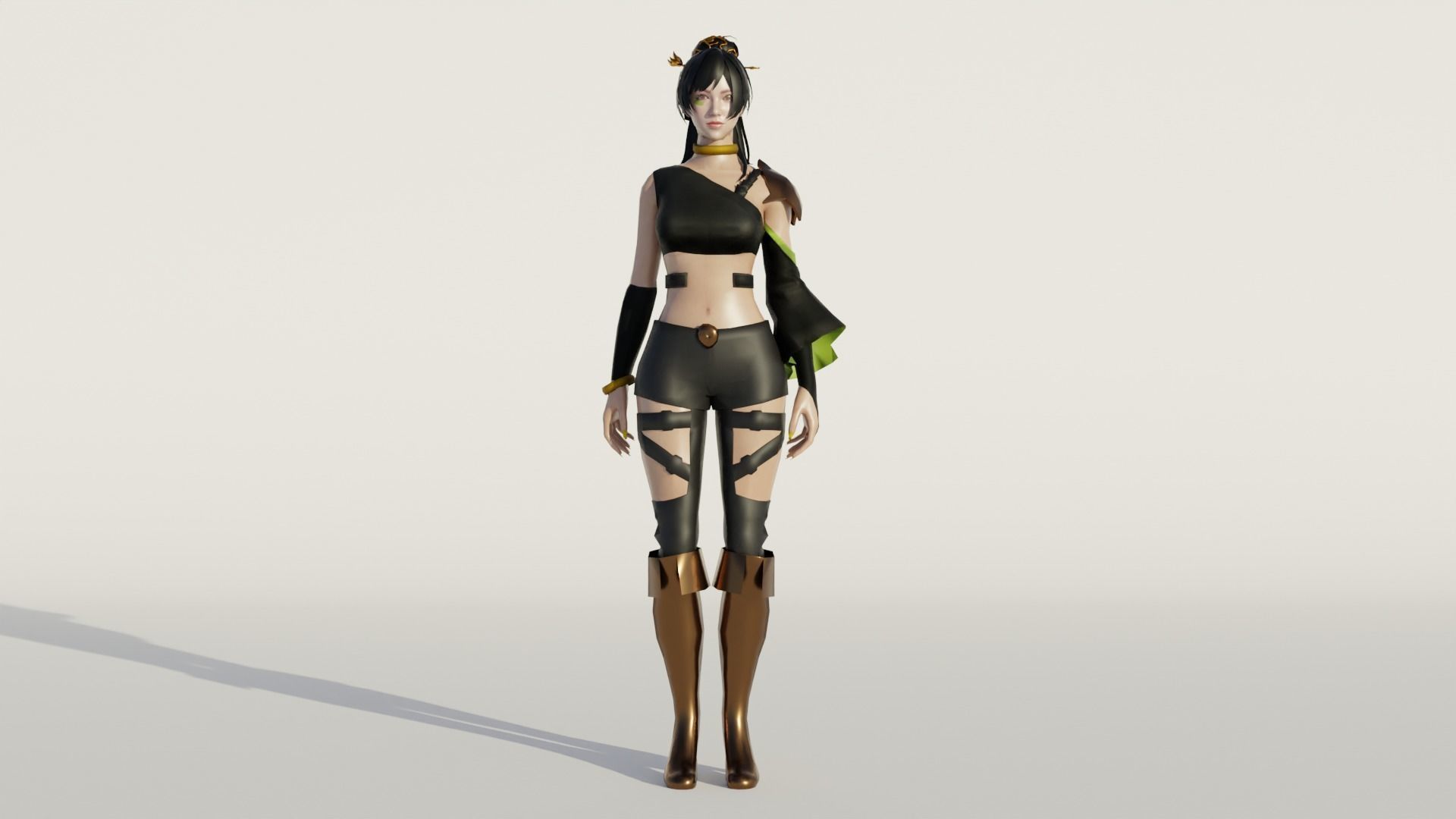 Venusian Visions Exquisite 3D Female Model Low-poly 3D model_4