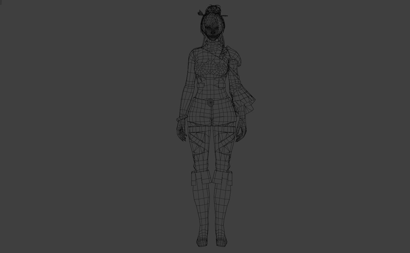 Venusian Visions Exquisite 3D Female Model Low-poly 3D model_12