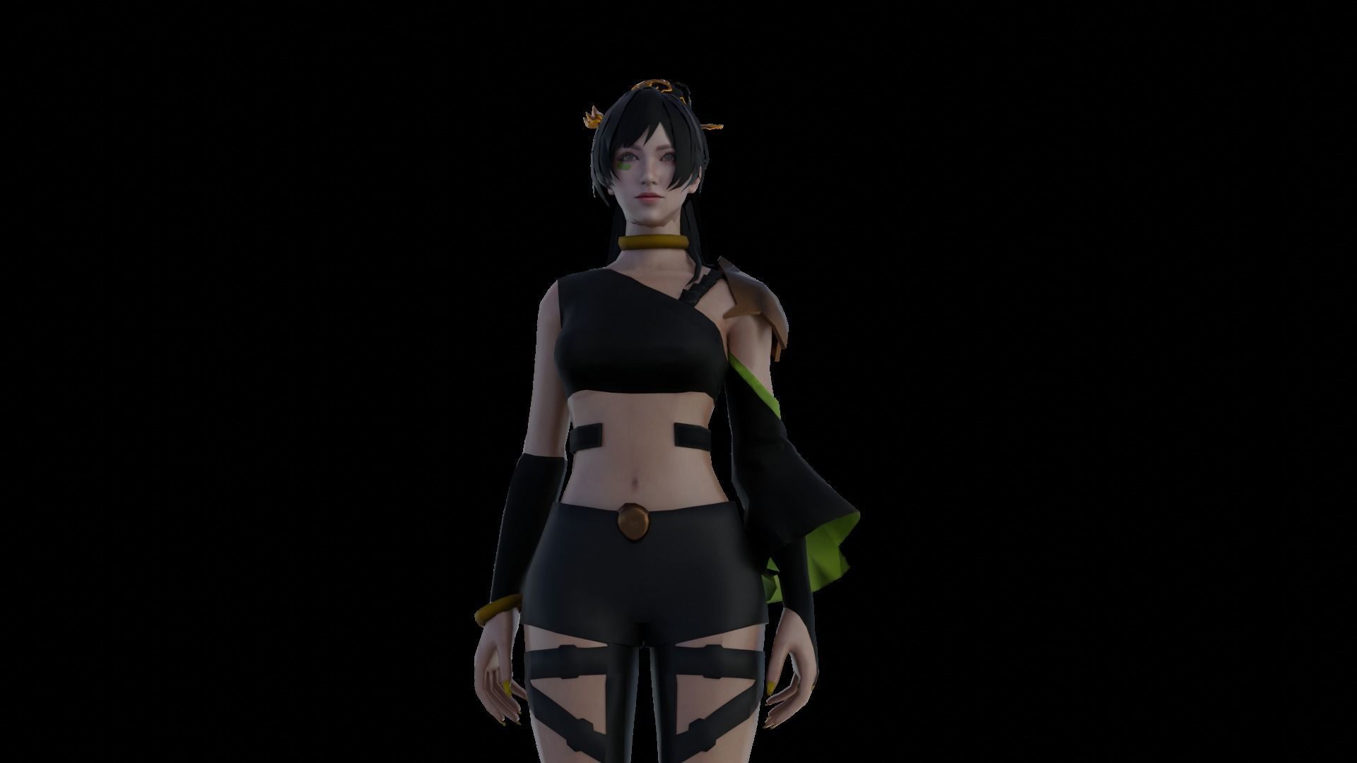 Venusian Visions Exquisite 3D Female Model Low-poly 3D model_6