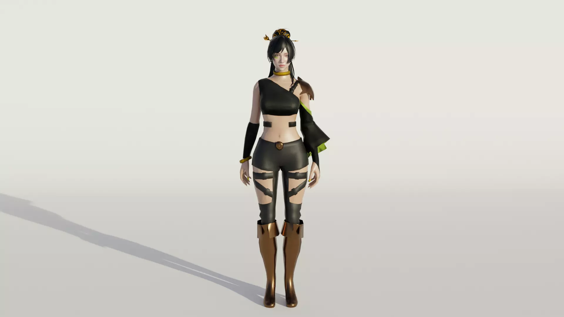 Venusian Visions Exquisite 3D Female Model Low-poly 3D model_0